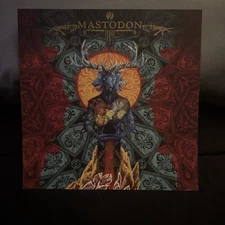 Mastodon Blood Mountain 12” Promo Flat Poster Rare VGC