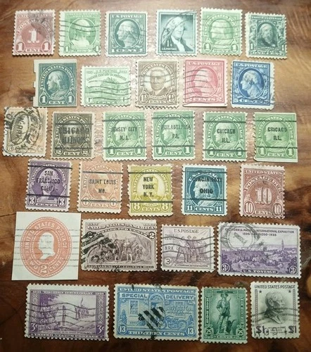Vintage U.S.A. Stamps Used / Some Overprints Lot #1