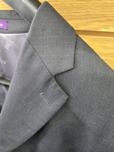 Brand New VINCI Zegna 2 Piece Suit Charcoal Gray 60 Long 56 Waist - Picture 2 of 15