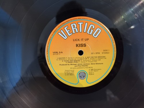 Kiss Lick It Up LP Vinyl Record 1983 Vertigo Records VERL 9 Read Description  - Bild 7 von 9