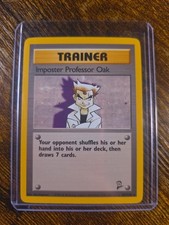 Pokémon TCG Imposter Professor Oak Base Set 2 102/130 Regular Unlimited Rare LP