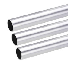 3pcs Aluminum Round Tube 28mm OD 25mm Inner Dia 300mm Length Tubing