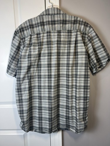 Carhartt Button Up Hemd Herren L Grau Grünlich Look Relaxed Button Snaps EU Neu ohne Etikett - Bild 5 von 7