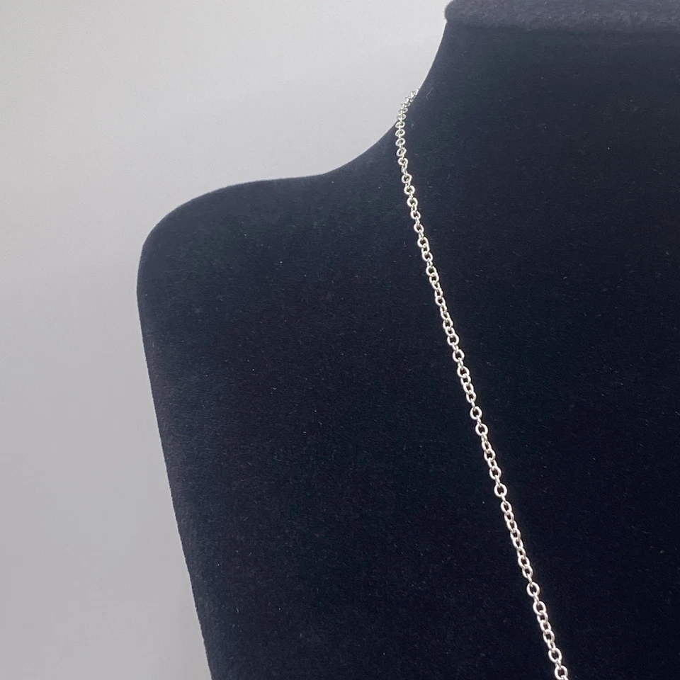 Signed Disney Silver & Gold Cubic Zirconia Minnie Mouse Pendant Necklace 19” - Image 3 of 4