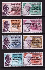 Rwanda 1977 Medical World Leprosy Day set MNH mint stamps
