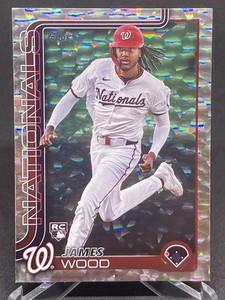 2025 Topps Series 1 - James Wood #181 Silver Cracked Foilboard (RC)