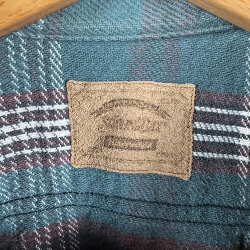Camisa De Colección St Johns Bay Para Hombres Mediana Verde Franela a Cuadros Botón Delantero EE. UU. - Imagen 3 de 6