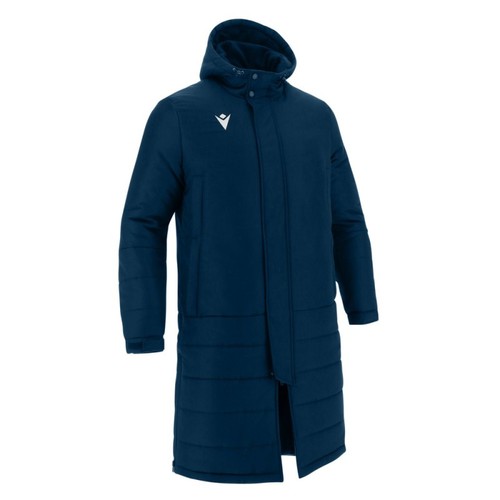 PADDED LONG BENCH JACKET PARKA HOOD TURVEY - MACRON - Sizes from S to 5XL - Picture 2 of 9