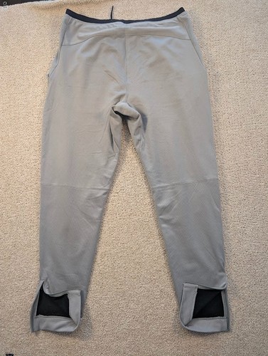 Pantalones de entrenamiento Nike Pro polar para hombre XL gris cremallera tobillos CZ2203-073 Dri-FIT - Imagen 2 de 6