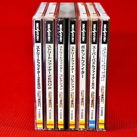 Lot 6 Street Fighter Sega Saturn SS Pocket Puzzle Zero 1 2 Collection Real Film
