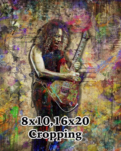 Kirk Hammett Of METALLICA Poster, Metallica Print 24x36inch Free Shipping - Picture 5 of 5