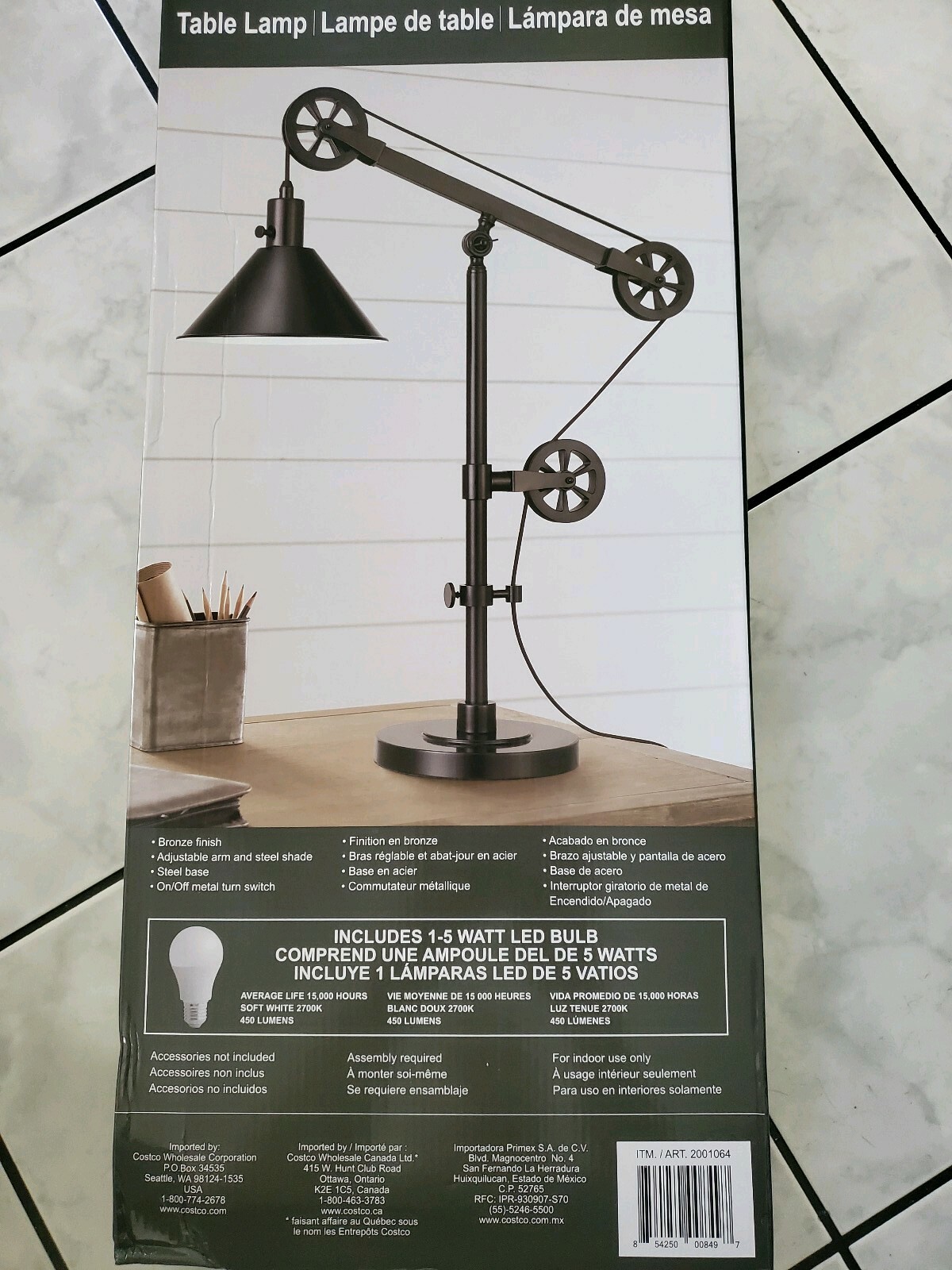 Table Lamp Bronze Finish Bridgeport Designs Adjustable Arm And