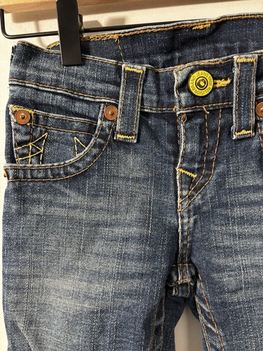 True Religion girls dark wash skinny jean size 7. Horseshoe logo. - Picture 4 of 10