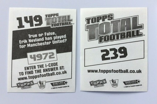 Fulham Topps Total Football 2009 Premier League Complete Team Set 24 Stickers - Picture 6 of 8