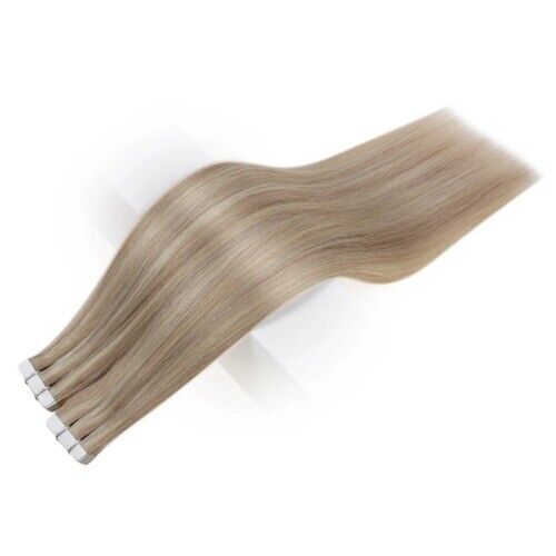 Taśma w kolorze balayage do włosów 100% prawdziwe przedłużanie włosów ludzkich 20 szt 50g bez szwu - Zdjęcie 32 z 38