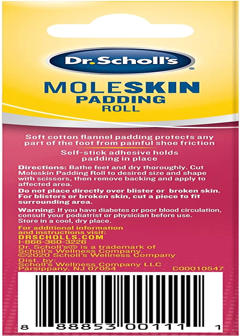 Scholl moleskin shop