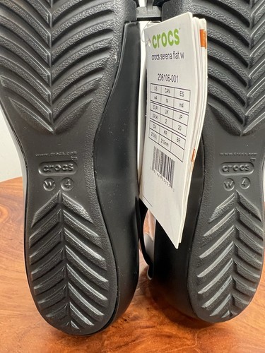 Crocs Damen-Slipper Serena flach schwarz Größe 4 Freizeit Sommer NEU - Bild 7 von 7