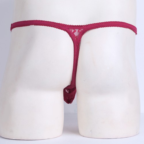 Men's Floral Lace Sissy Pouch Panties See Through Bikini Briefs Lingerie Thongs - Picture 88 of 125