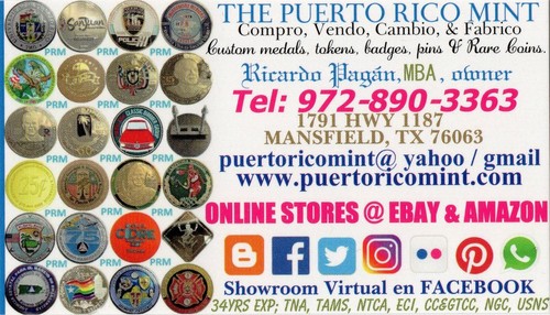 Medalla ALONSO MANSO Taino Cristiano SOC NUMISMATICA PUERTO RICO token ficha Cu - Picture 7 of 12