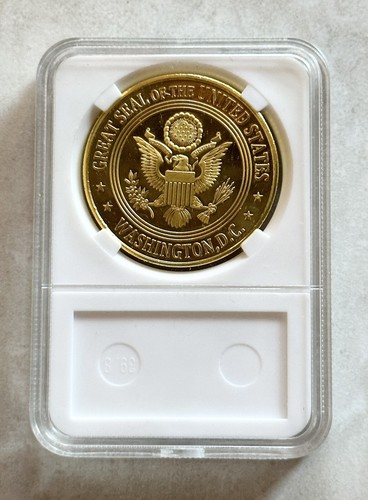 National Security Agency NSA Challenge Coin With American Flag Case - Bild 2 von 6