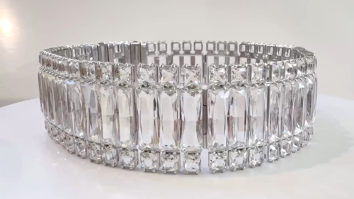 Swarovski Choker Necklace Hyperbola Crystals RRP £900 - Video 1 of 1