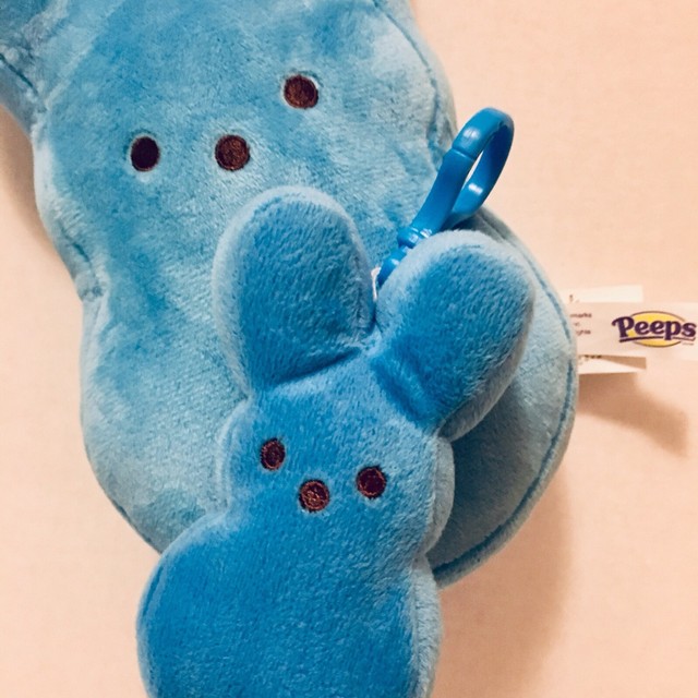Peeps Bunny Plush Mama Baby Blue Velour Stuffy PEEP Just Born Stuffed Animal for sale online | eBay