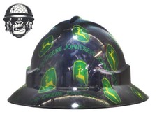 Custom Hydrographic Safety Hard Hat JOHN DEERE TRACKS PRO CHOICE WIDE BRIM
