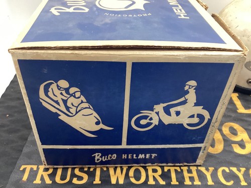 Vintage Buco Traveler Motorcylce Helmet Used WITH BOX - Picture 7 of 8