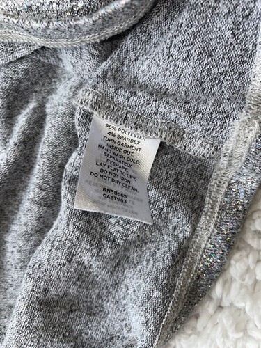 Tucker & Tate Girls Sz. 8/10 Silver Sparkle Short Sleeved Top. Cute, Fun - Picture 5 of 7