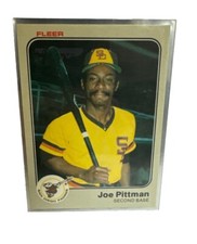Joe Pittman 1983 Fleer #369 San Diego Padres Baseball Card