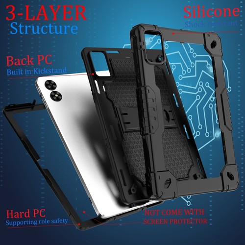 Case for Vortex T10m Pro Case Cover with Shockproof Kick Stand 10.1 inch tablet - Picture 43 of 151