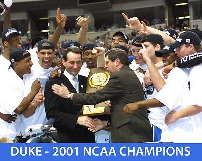 DUKE UNIVERSITY - 2001 NCAA BASKETBALL CHAMPIONS - 8x10 Color Team Photo |  eBay
