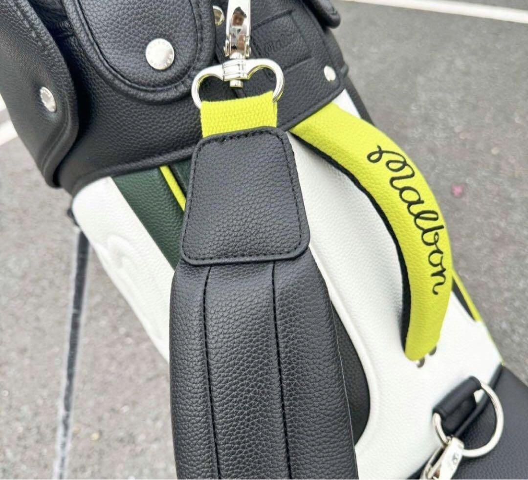 Malbon Stand Caddie Bag Green Mouth frame: 5 sections 46inch