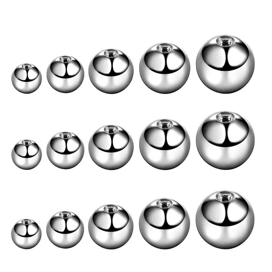 A Lots Wholesale 4SZ 14G/16G Replacement Spare BALLS Labret Piercing Attachments - Picture 9 of 13