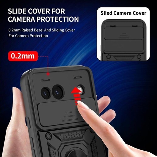 Étui Pour Google Pixel 9PROXL/8A Antichoc Support Bague Téléphone & Écran Garde - Photo 9 sur 36