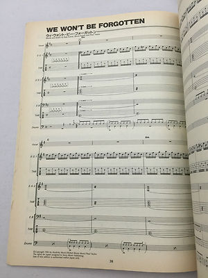 BLACKTHORNE -Afterlife- JAPAN Band Score Guitar Bass Drum TAB
