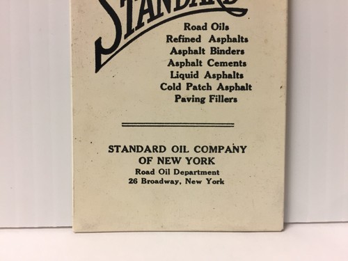 Vintage Standard Oil Company of New York Road Oil Table Chart Pocket Schedule - Picture 11 of 14