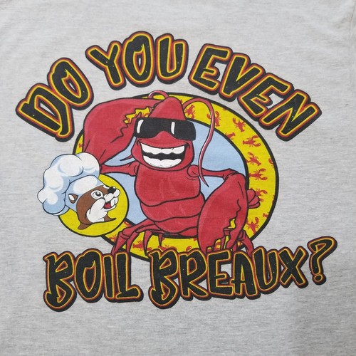 Buc-ee’s Do You Even Boil Breaux? T-Shirt Mens Medium Tee Crawfish Crawdad Chef - Picture 4 of 7
