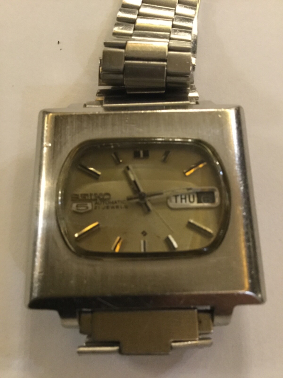 Vintage SEIKO 5 6119 - 5401 automatic DAY DATE SS 21 Jewels | eBay