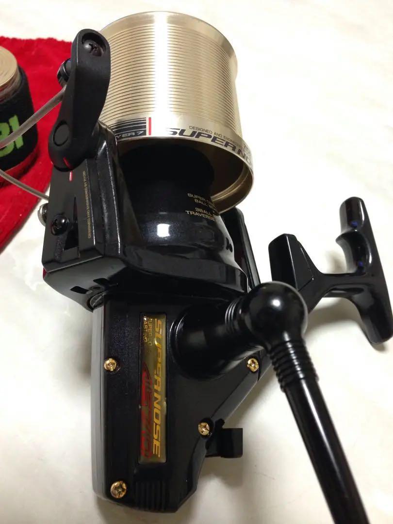 RYOBI SUPER NOSE 4570 SUPER LONG CASTING REEL Excellent Rare with Bag RYOBI SUPER NOSE 4570 SUPER LONG CASTING REEL Excellent Rare with Bag