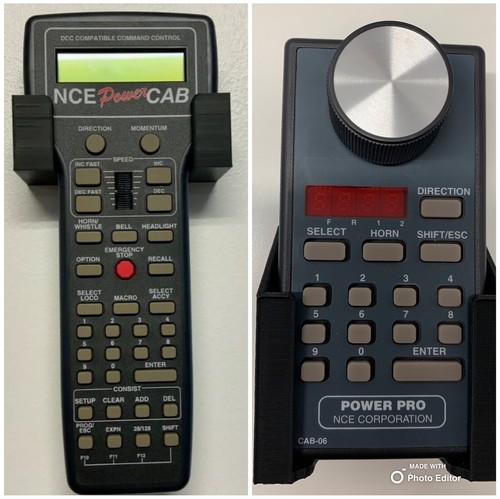 NCE CAB/throttle PowerCab/06Cab Wall Mount Holder, Model Train, Storage, 2 Pack - Picture 1 of 7