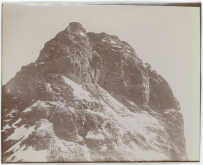 Pic Terminal du Mont Matterhorn. Schweiz. Berge. Citrat um 1900.