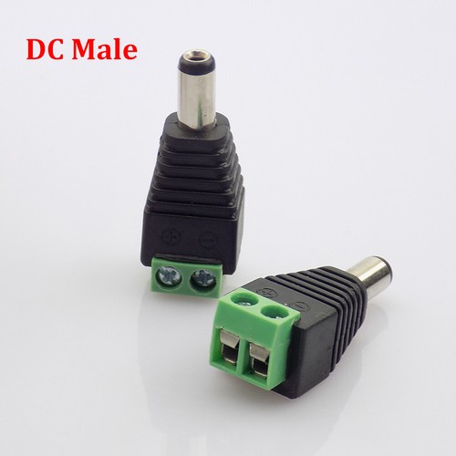 CCTV BNC DC RCA Male Female Coupler Connector Coax Crimp RG59 Balun Video Joiner - Picture 3 of 16