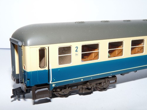 Roco H0 DC ++ 2. Kl. Personenwagen Bm 554-6 ozeanblau der DB mit Licht ++#G4_182 - Bild 3 von 8