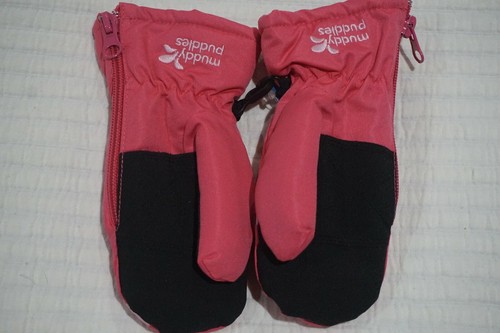 MUDDY PUDDLES ZIPPY MITT MITTENS GLOVES PINK OR BLUE - Picture 3 of 19