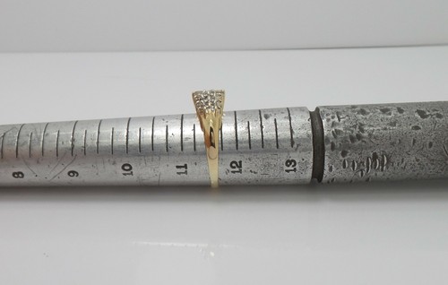 Vintage 1CT Natural Diamond Cluster Cocktail Wedding Band Ring 10K Yellow Gold - Picture 11 of 12