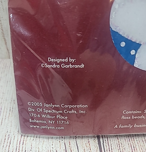 Vintage Janlynn Needlecraft Frosty's Ornament Collection Stocking Felt 18" 2005 - Picture 4 of 5