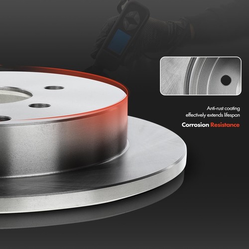 New 2x Disc Brake Rotors for Subaru WRX 2015-2021 2.0L Rear Left & Right Side - Picture 6 of 8