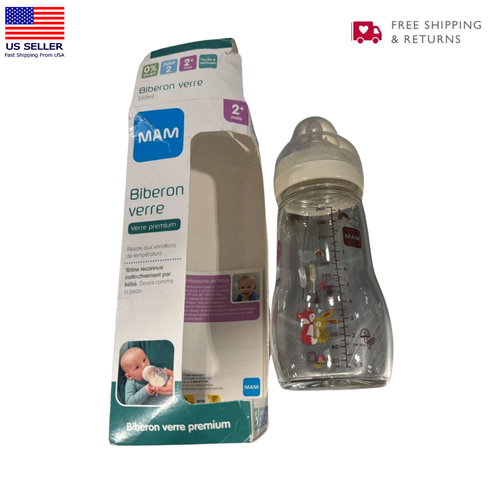 Mam Baby Bottle Glass 2+ Months 260 ml