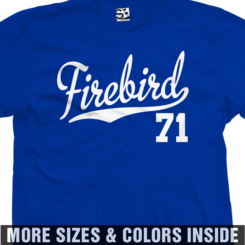 Firebird 71 T-Shirt | 1971 Pontiac Trans Am Formula Jersey Script Mens Tee Shirt